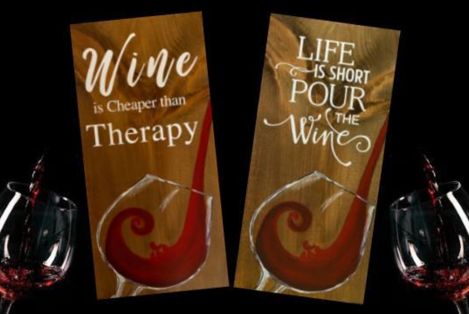 Wood Sign Art Paint & Sip 3/7